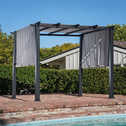 Hanover - 8x10' Steel Pergola - Steel-United Backyard