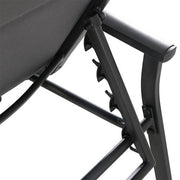 Hanover - Aluminum Padded Sling Chaise Lounge - Gray/Aluminium-United Backyard