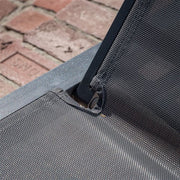 Hanover - Aluminum Sling Armless Chaise Lounge - Gray/Gray-United Backyard