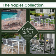 Hanover - Aluminum Sling Chaise Lounge - Gray/Aluminium-United Backyard