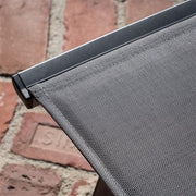 Hanover - Aluminum Sling Folding Chaise Lounge - Gray/Gray-United Backyard