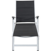 Hanover - Aluminum Sling Folding Chaise Lounge - White/Gray-United Backyard