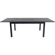 Hanover - Cameron 11pc: 10 Aluminum Sling Chairs, 63-94" Aluminum Extension Table - Gray/Gray-United Backyard