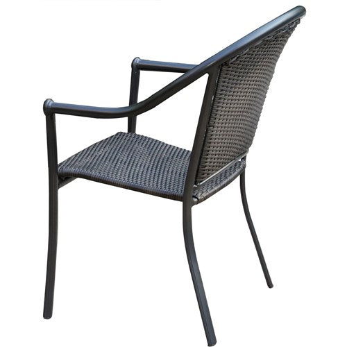 Hanover - Commercial woven aluminum dining chair - Woven-United Backyard