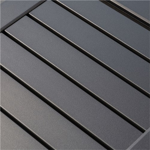 Hanover - Conrad 5pc Dining Set: 4 Alum Sling Chairs and Folding Table - White/Gray-United Backyard