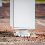 Hanover - Del Mar 38" Aluminum Slat Square Table - White-United Backyard