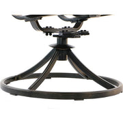 Hanover - Fontana 5pc: 4 Sling Swivel Rockers and 48" Cast Table - Tan/Bronze-United Backyard