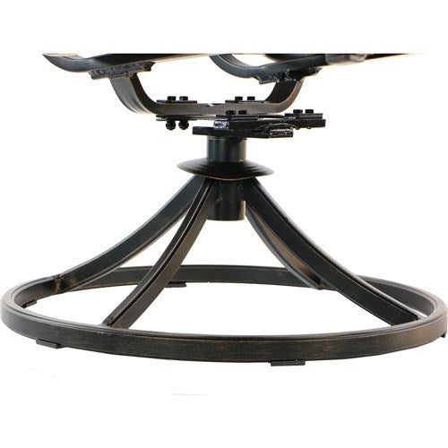 Hanover - Fontana 7pc: 4 Sling Dining Chairs, 2 Sling Swivel Rockers, 42x84" Table - Tan Sling/Glass-United Backyard