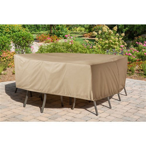 Hanover - Furniture Cover- 116.54"rdx19.69"H - Tan-United Backyard