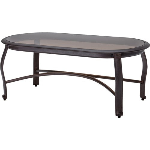 Hanover - Gramercy Woven Coffee Table with Glass Top-United Backyard