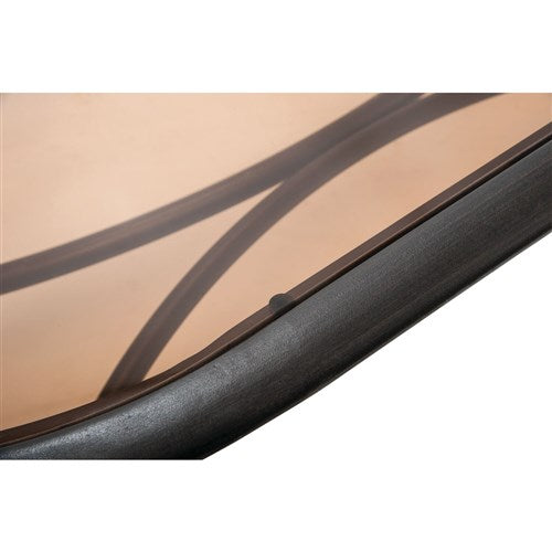 Hanover - Gramercy Woven Coffee Table with Glass Top-United Backyard