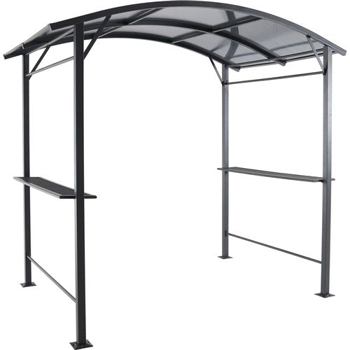 Hanover - Hanover Grill Gazebo 90"x59"x90" Steel/Alum - Grey-United Backyard