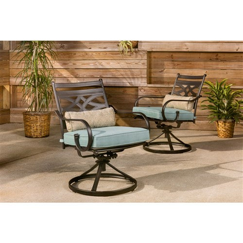 Hanover - Montclair 11200-2SW Dining Chair Cushion S/2 - Blue-United Backyard