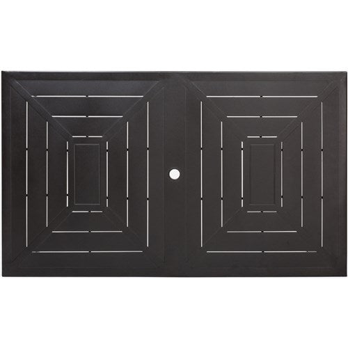 Hanover - Montclair 7pc: 6 Swivel Rockers, 40x66" Dining Table - Tan/Brown-United Backyard