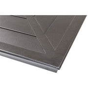 Hanover - Montclair 7pc: 6 Swivel Rockers, 40x66" Dining Table, Umbrella & Base - Chili Red/Brown-United Backyard