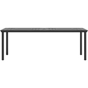 Hanover - Montclair 9pc: 8 Swivel Rockers, 42"x84" Dining Table, Umbrella, Base - Chili Red/Brown-United Backyard