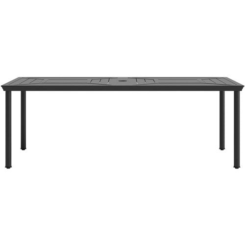 Hanover - Montclair 9pc: 8 Swivel Rockers, 42"x84" Rectangle Dining Table - Tan/Brown-United Backyard