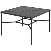 Hanover - Montclair 9pc High Dining: 8 Swivel Chairs, 60" Square High Table - Chili Red/Brown-United Backyard