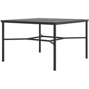 Hanover - Montclair 9pc High Dining: 8 Swivel Chairs, 60" Square High Table - Chili Red/Brown-United Backyard