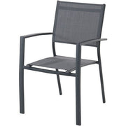 Hanover - Naples 11pc Dining Set: 10 Sling Back Chairs, 1 Aluminum Table - Aluminum-United Backyard