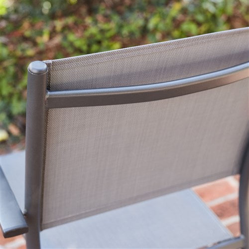 Hanover - Naples 11pc Dining Set: 10 Sling Back Chairs, 1 Aluminum Table - Aluminum-United Backyard