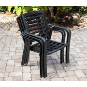 Hanover - Pemberton 5pc: 4 Alum Dining Chairs w/ Cushion and 1 38" Sq Slat Table - Cast Ash/Gunmetal-United Backyard