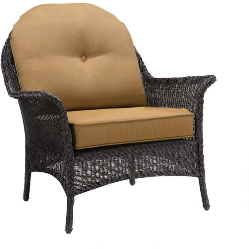 Hanover - San Marino 4pc Set: 1 Loveseat, 2 Side Chairs, 1 Coffee Table - Brown/Tan-United Backyard