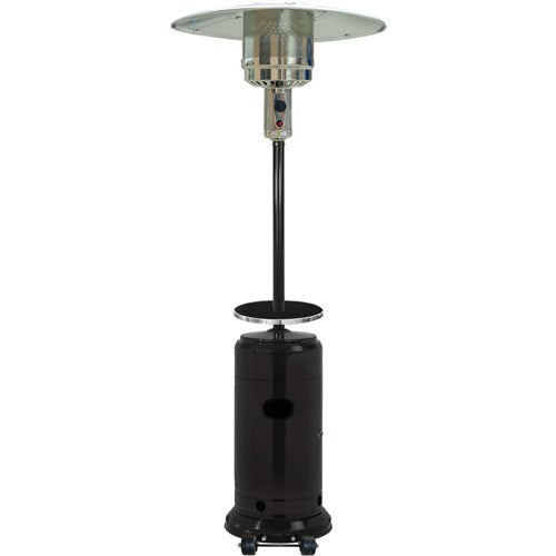 Hanover - Steel Umbrella patio heater, 7' tall, propane, 48,000 BTU - Black-United Backyard