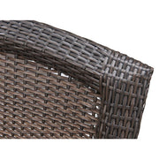 Hanover - Strathmere 4pc: Loveseat, 2 Swivel Gliders, Woven Coffee Table - Brown/Red-United Backyard