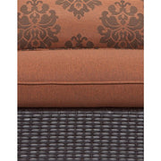 Hanover - Strathmere Allure 2pc Seating Set: Oversized Chair and Ottoman - Rust/Espresso-United Backyard
