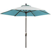 Hanover - Traditions 11' Market Umbrella - Blue-United Backyard