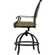 Hanover - Traditions 3pc: 2 Counter Height Swivel Chairs, 30" Round Cast Table-United Backyard