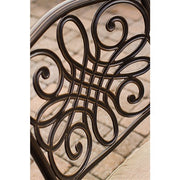 Hanover - Traditions 7pc: 4 Dining Chairs, 2 Swivel Rockers, 38x72" Cast Table - Tan/Cast-United Backyard