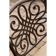 Hanover - Traditions 7pc: 6 Dining Chairs, 42x84" Glass Top Table - Tan/Glass-United Backyard