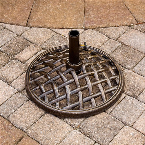 Hanover - Umbrella Base for Traditions and Monaco Umbrella - Bronze-United Backyard