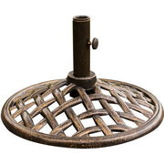 Hanover - Umbrella Base for Traditions and Monaco Umbrella - Bronze-United Backyard