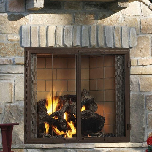 Majestic - Castlewood 42" Traditional Outdoor Wood Burning Fireplace-United Backyard