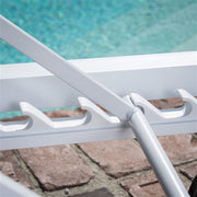 Mod Furniture - Aluminum Sling Armless Chaise Lounge Chair - White/Gray-United Backyard