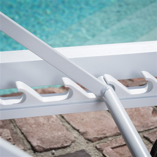 Mod Furniture - Aluminum Sling Armless Chaise Lounge Chair - White/Gray-United Backyard