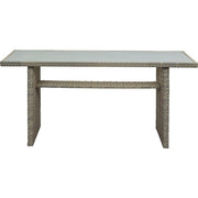 Mod Furniture - Amelia 3pc Set: Sectional Deep Seating Set with Chow Table - Grey-United Backyard