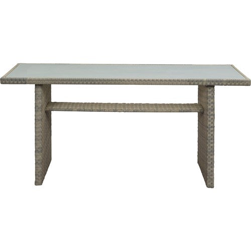 Mod Furniture - Amelia 3pc Set: Sectional Deep Seating Set with Chow Table - Grey-United Backyard