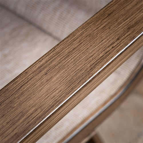 Mod Furniture - Atlas 7pc Dining Set: 6 Swivel Padded Chrs and 74"x40" Tressle Table - Tan-United Backyard