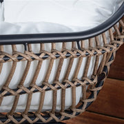 Mod Furniture - Bali 3pc Seating Set: 2 Steel Side Chairs, Accent Table - Steel/White-United Backyard