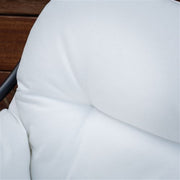 Mod Furniture - Bali 4pc Fire Pit: 2 Chairs w/Pillows, Side Table, Gas Fire Pit - White/Gray-United Backyard