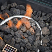 Mod Furniture - Bali 4pc Fire Pit: 2 Chairs w/Pillows, Side Table, Gas Fire Pit - White/Gray-United Backyard