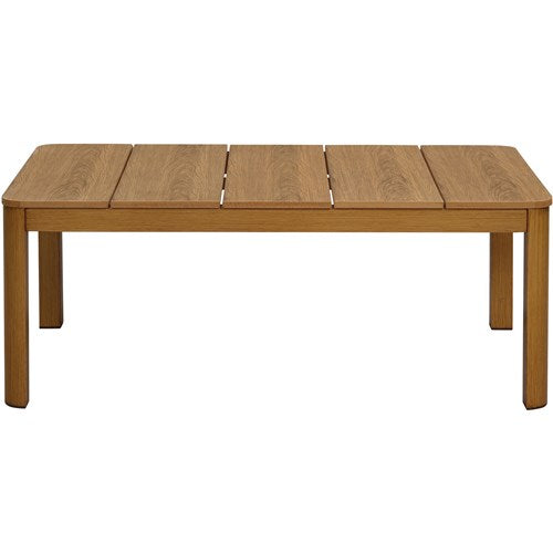 Mod Furniture - Blake 4pc Set: 2 Side Bucket Chairs, Sofa, and Faux Wood Coffee Table - Grey/Faux Wood-United Backyard