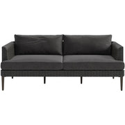 Mod Furniture - Harlow 5pc Seating Set: 2 Arm Chairs, Sofa, Coffee Table, Side Table - Grey/Brown-United Backyard