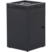 Mod Furniture - Montauk 4pc Fire Pit: 2 Chairs w/Pillow, Side Table, Gas Fire Pit - Navy-United Backyard