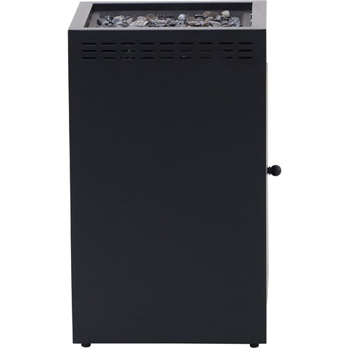 Mod Furniture - Montauk 4pc Fire Pit: 2 Chairs w/Pillow, Side Table, Gas Fire Pit - Navy-United Backyard