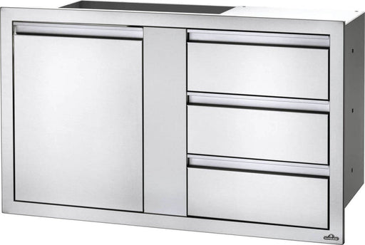Napoleon BBQ - 42 X 24 INCH LARGE SINGLE DOOR & TRIPLE DRAWER-United Backyard